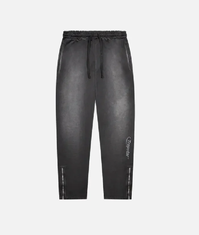 Pantalon Jogging Trapstar Hyperdrive Spray Gris Noir 1