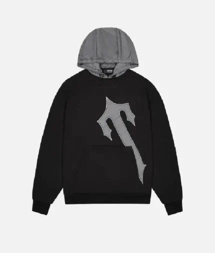 Sweat a capuche Trapstar Irongate T Noir Gris 1