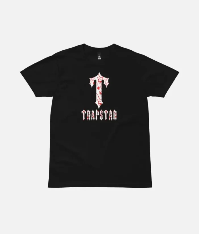 T For Trapstar Hearts T Shirt Noir 1