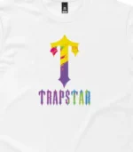 T Shirt Peinture T For Trapstar Blanc