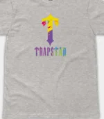 T Shirt Peinture T For Trapstar Gris