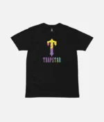 T Shirt Peinture T For Trapstar Noir 1