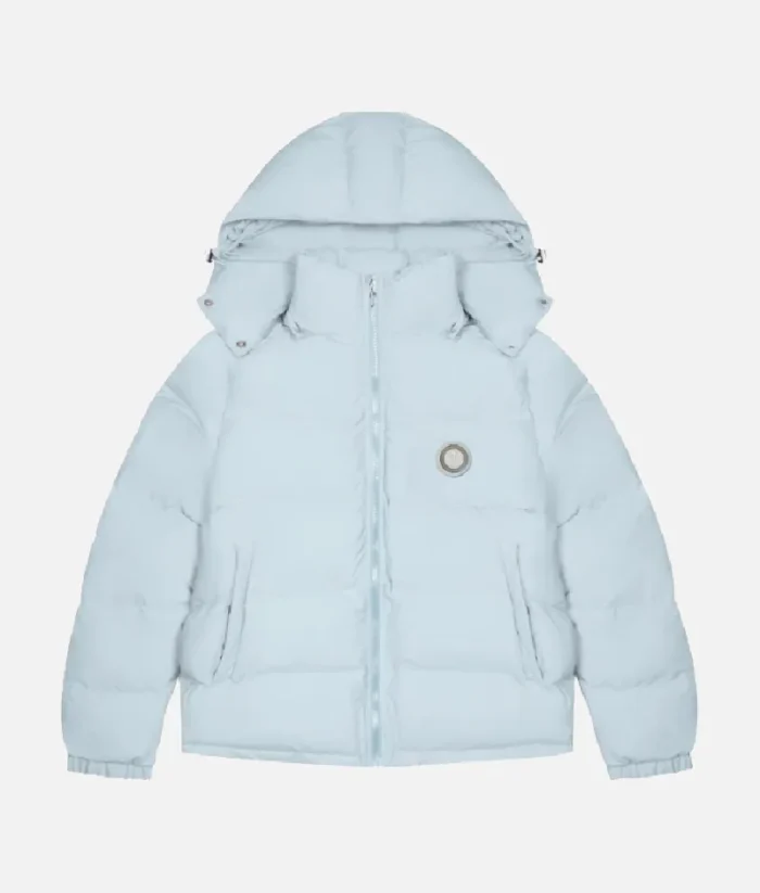 Trapstar Irongate Manteau A Capuche Amovible Bleu Ciel
