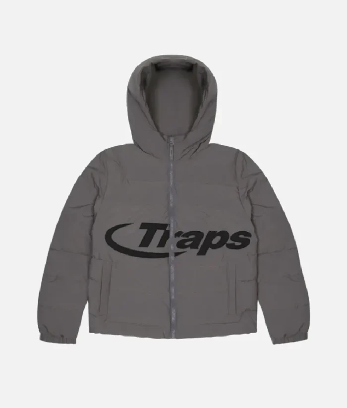 Trapstar Manteau A Capuche Hyperdrive Gris 1